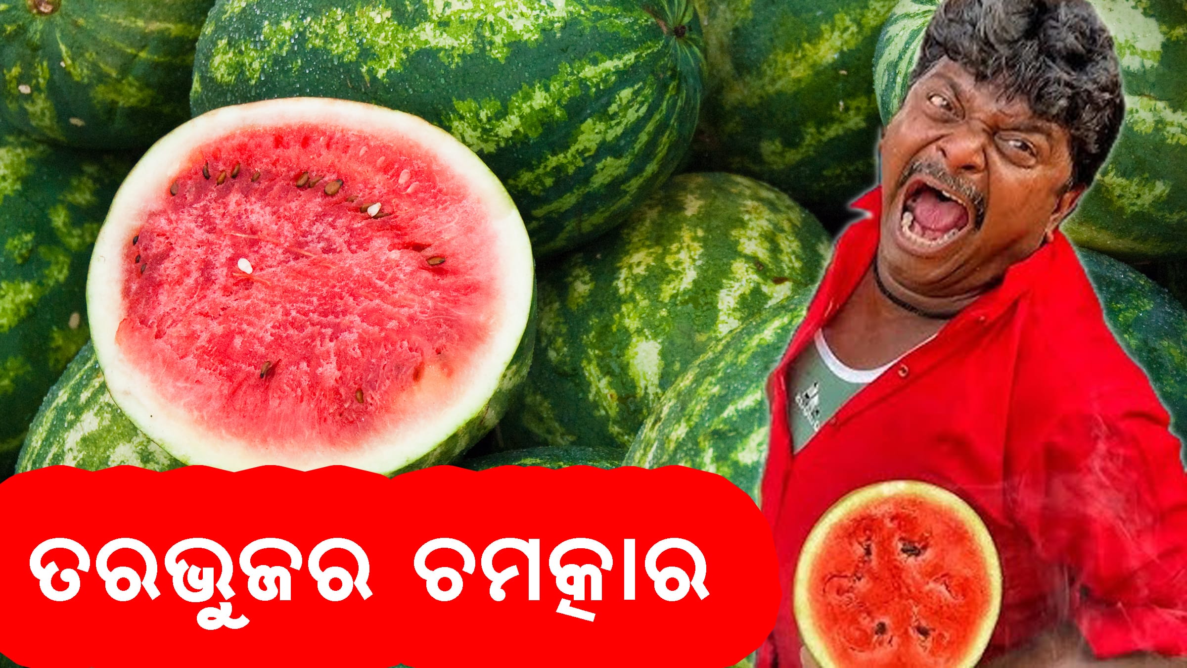 ଏକ ରସାଳ ତରଭୁଜର ଖଣ୍ଡ, ଯାହା ଗ୍ରୀଷ୍ମକାଳୀନ ତାତିରେ ଭାରତୀୟଙ୍କୁ ସତେଜତା ଏବଂ ସ୍ୱାସ୍ଥ୍ୟ ପ୍ରଦାନ କରୁଛି।