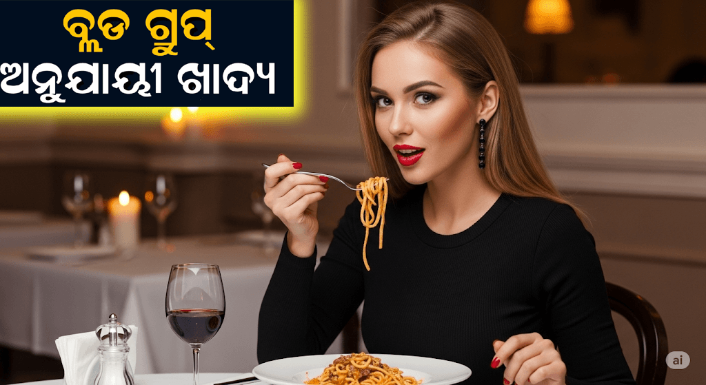 ବ୍ଲଡ ଗ୍ରୁପ୍ ଅନୁସାରେ ସୁସ୍ଥ ଖାଦ୍ୟ ତାଲିକାର ଚିତ୍ର, ପନିପରୀ, ଫଳ ଓ ଶସ୍ୟ ସହିତ।