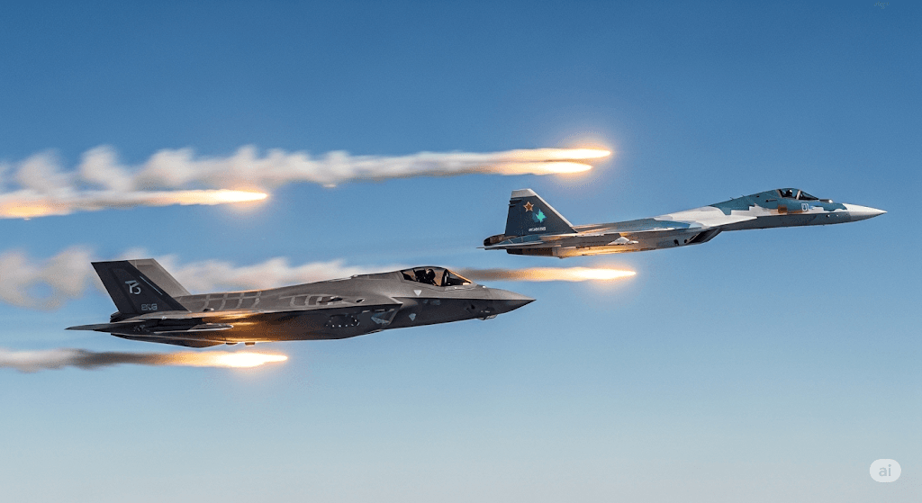 ndian Air Force, 5th generation fighter jets, AMCA, F-35, Su-57, stealth fighter, India defense, Atmanirbhar Bharat, fighter jet acquisition, Indian military planning