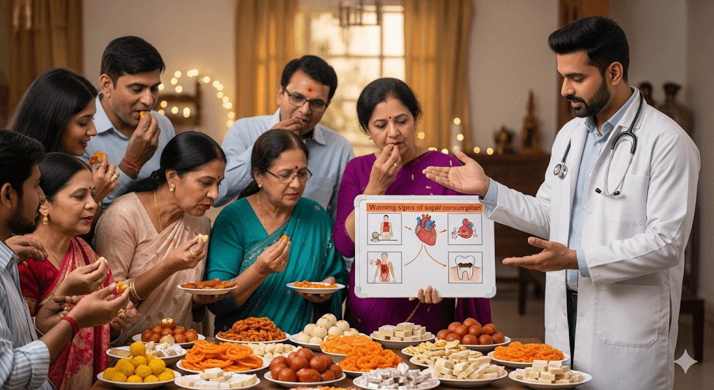 "ଅଧିକ ମିଠା ଖାଇବାର ପ୍ରଭାବ: ମସ୍ତିଷ୍କର ହିପୋକାମ୍ପସ୍ ଅଂଶ ଉପରେ ପ୍ରଭାବ, ଓଡିଆ ଲୋକ ମିଠା ଖାଉଥିବା ଚିତ୍ର"